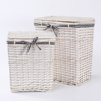 Panier à linge pliable multifonction en osier et organisateur de rangement pour salle de bain pour jouets