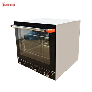 Oven konveksi udara panas elektrik terlaris 4 nampan Pizza memanggang Oven terpasang untuk dapur restoran & Rumah