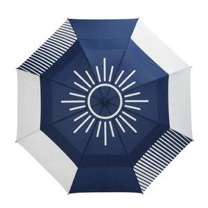 <b>Umbrella</b> manufacturer supplier high quality durable <b>windproof</b> double layer automatic fiber black yellow golf <b>umbrellas</b> with logo - Product Image 1