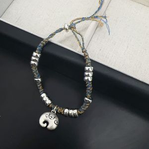 Handmade 999 Pure Silver <b>Elephant</b> Bracelet Chinese Style Auspicious Charm Unisex <b>Gift</b> Jewelry - Product Image 1