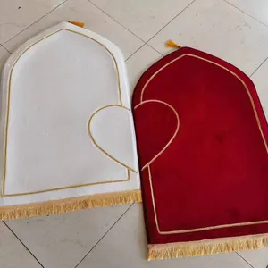 Tappetino da preghiera doppio tappetino da preghiera musulmano in schiuma spessa tappetino da preghiera islamico stampa animale poliestere moderno rettangolo stuoie da cucina