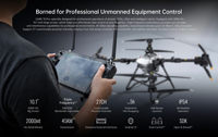 Télécommande de drone Android SIYI UniRC 10 Pro, écran 10,1 pouces, 2000 nits, portée de 45 km, station terrestre UAV triple fréquence RC