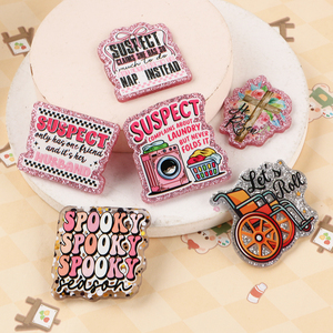 2025 New Arrival Kovict <b>Custom</b> Color Acrylic Flatbacks for Badge Reels-DIY Necklace Earring Mobile Phone Shell Accessories - Product Image 5