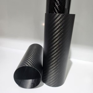 Tubes ronds légers en fibre de carbone personnalisés pour usage industriel pour les accessoires d'éoliennes et les améliorations structurelles - Product Image 4