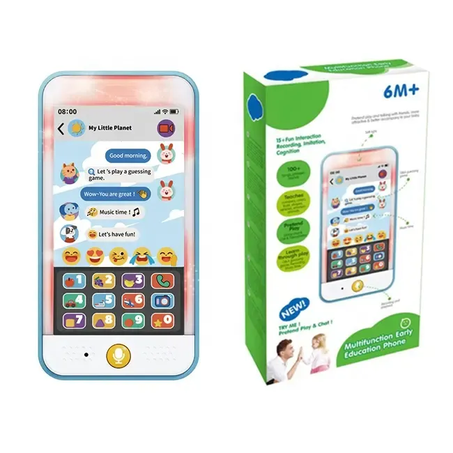 Popular multi-functional infant battery operated early cellphone kids mobile phone toy