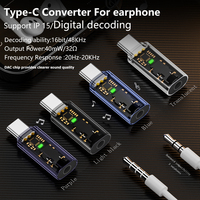 Adaptateur casque DAC USB Type C 3,5 mm, convertisseur audio DC pour ordinateur portable iPhone 15 avec prise en charge des appels vocaux