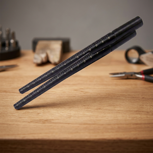 Anodised Aluminium Ring Gauge Stick US Sizes 1 to 15 Laser Marked Grooved Ring Sizer Tool | GS918B-01 - Product Image 3