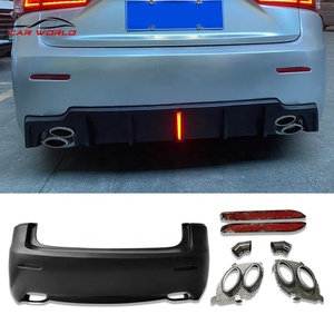New RUNZE <b>Car</b> Rear Bumper Kits for Is250 2013-2017 Bodykit PP Material Exterior Accessory Part Diffuser Lip Tail Throat - Product Image 2