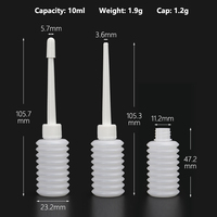 Bouteilles de douche vaginale jetables en plastique PE médical de 4 ml, 10 ml, 50 ml, bouteilles d'hygiène féminine pour le nettoyage, emballage de médicaments