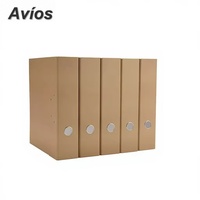 Carpeta de Documentos de Papel Kraft, Productos Ecológicos para Organización y Archivo, Archivador de Palanca de Papel Kraft