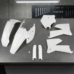 Kit di plastica bianca completa per KTM SX-F 250 2005-2006 motocicli 047 accessori - Product Image 2