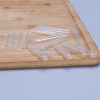 Buse d'eau en verre borosilicate 8*50 pour distributeur d'eau pour hamster, bec transparent pour bouteille d'eau pour hamster