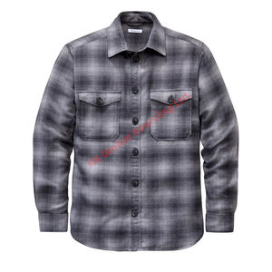 Chemises en flanelle tissées pour hommes Tissu durable Coupe confortable Style durable Idéal pour tous les jours Satisfaction parfaite garantie - Product Image 1