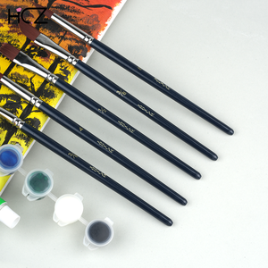 Ensemble <span class=keywords><strong>de</strong></span> pinceaux à peinture acrylique en nylon <span class=keywords><strong>de</strong></span> haute qualité avec manche en bouleau massif, 11 pièces, logo personnalisé, <span class=keywords><strong>fournisseur</strong></span> <span class=keywords><strong>de</strong></span> pinceaux pour artistes - Product Image 6