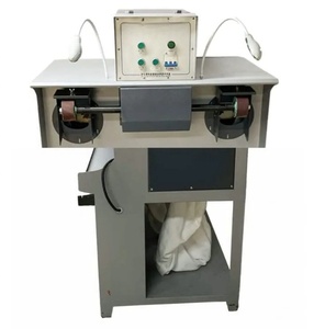 Machine de ponçage et de polissage électrique industrielle à double tête pour cuir, avec aspiration des poussières intégrée, pour le meulage et le dégrossissage efficaces des chaussures - Product Image 6