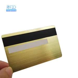 Standard Business Pure Metal Card In Bronze Or Card With Custom Printing And Chip Embedded