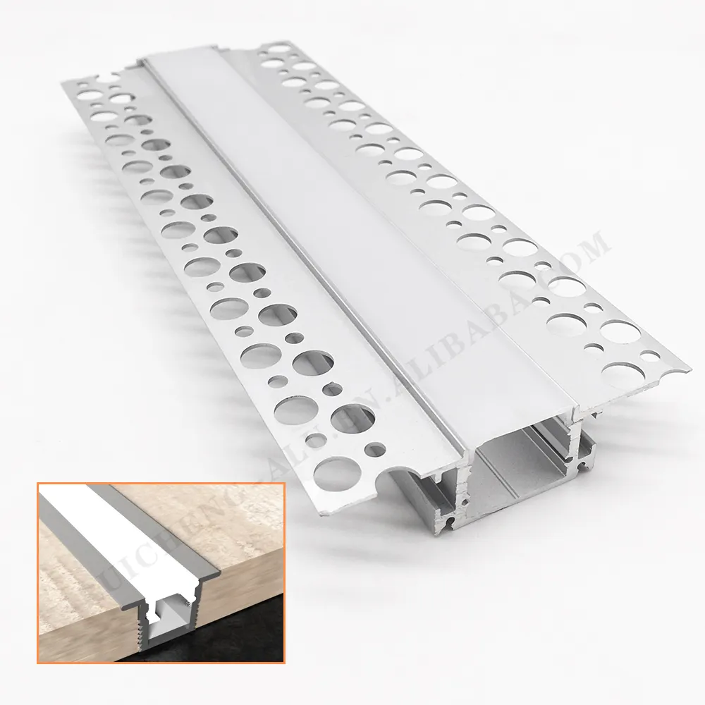 Plaster Light Led Aluminum Profiles Channel Wall Surface Mounted Led Profile