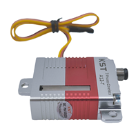 Servo numérique KST A12-T 0.12s 20.39kg-cm HV haute précision avec engrenages en acier trempé sans noyau pour bateaux RC, voiliers et véhicules