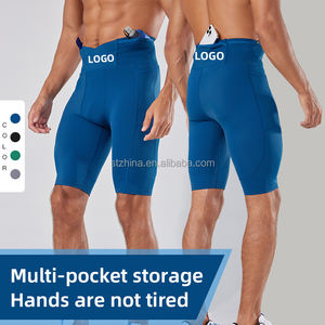 Pantalones Cortos Deportivos de Alta Elasticidad para Hombre, Leggings de Cinco Minutos para <span class=keywords><strong>Maratón</strong></span>, <span class=keywords><strong>Entrenamiento</strong></span> al Aire Libre, Secado Rápido, Unisex - Product Image 2