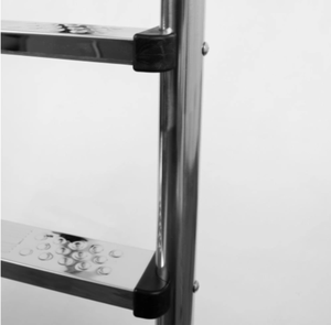 Échelle <span class=keywords><strong>de</strong></span> <span class=keywords><strong>piscine</strong></span> en acier inoxydable à 3 marches avec <span class=keywords><strong>pied</strong></span> en plastique - Product Image 2