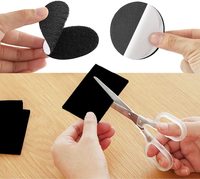 Runde Klett punkte Doppelseitiges selbst klebendes Klebeband, schwarze Nylon-Klebe verschlüsse für Zuhause, Büro