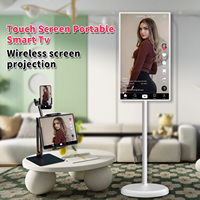 Monitor Portátil con Pantalla Táctil y Ruedas, Smart TV de 21.5 Pulgadas con Android 13, Pantalla LCD Recargable, ¡EN OFERTA!
