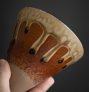 Tasse à expresso en céramique Offre Spéciale avec base tasse à entonnoir faite à la main tasse à thé en porcelaine café latte cappuccino pour la maison café hôtel utilisation - Product Image 6