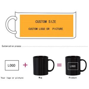 <span class=keywords><strong>Taza</strong></span> de porcelana promocional de la marca SWT, <span class=keywords><strong>taza</strong></span> de sublimación de agua, regalo, juego de tazas de café de cerámica en blanco y negro, logotipo impreso - Product Image 4