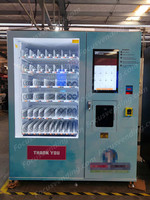 Distributeur automatique de ramen intelligent professionnel, vend des nouilles instantanées en gobelet avec eau chaude, prend en charge le paiement par carte, prix d'usine