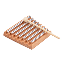 7-Tone Wooden Chimes mit Mallet Percussion Instrument für Prayer Yoga Meditation Musical Chime Toy für Children Reminder Bell