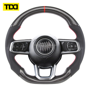 Volante de Fibra de Carbono TDD Compatible con JEEP Cherokee JL JK Wrang - Product Image 1