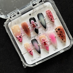 Venta Directa de Fábrica de 10 Uds./Caja de Uñas Postizas Hechas a Mano de Alta Calidad con Diseño de Uñas Largas con Cajas - Product Image 2