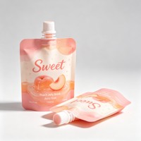 Sachet Doypack portable personnalisé avec bec verseur pour emballage de liquides et jus, disponible en 30ml, 50ml, 100ml, 200ml, 300ml, 500ml, 780ml, 1L, 2L