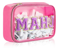 Nouveau Sac de Rangement Brodé de Luxe Portable pour Tuiles de Mahjong 2026, Pochette Cosmétique Durable, Sac de Transport pour Accessoires de Jeu