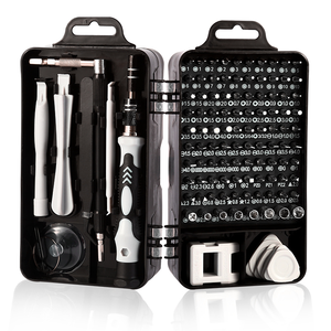 Jeu de tournevis de précision magnétique multifonctionnel 115-en-1 OEM professionnel portable à manivelle pour téléphone portable et tablette - Product Image 3