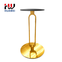 Pied de table HUAWEI moderne en métal doré brossé en forme de X, support de luxe en acier avec design croisé pour table à manger