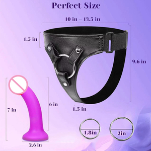 Verstellbarer Lesbian <span class=keywords><strong>Strap</strong></span>-on Dildo Gurt für Frauen, tragbare Hose für lesbischen Sex, Erwachsenenspielzeug, BDSM Leder Bondage - Product Image 6