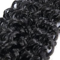 Extensions de cheveux humains brésiliens Remy Super Double Drawn pour tresses au crochet, 100g, 12-30 pouces, Ondulation Water Wave, Double trame naturelle