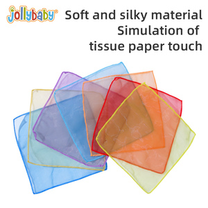 Jouets Montessori pour l'apprentissage préscolaire, écharpe douce pour bébé, jouets éducatifs, boîte à mouchoirs magique - Product Image 5