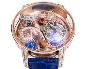 JACK Co. นาฬิกาข้อมือผู้ชาย "Dragon" พร้อมหนัง42มม. และสายรัดยางเคลื่อนไหวแบบกลไก - Product Image 4