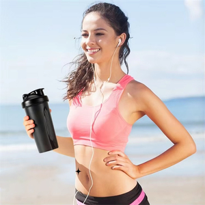 Bán buôn 500ml/600ml BPA-free nhựa drinkware tùy chỉnh xách tay phòng tập thể dục thể thao trộn cup Workout Máy xay sinh tố cổ điển Shaker - Product Image 6