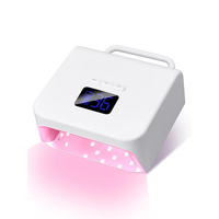 Lampe UV LED carrée rose à lumière blanche et rouge haute puissance rechargeable pour séchage des ongles, vente en gros d'usine, personnalisable