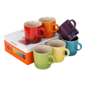 Taza Moderna Estilo Nórdico con Tapa de Macaron, Creativa con Degradado de Arcoíris, Cerámica de 350 ml, Apta para Microondas, Regalos Empresariales ODM, Café <span class=keywords><strong>Frío</strong></span> o Caliente - Product Image 4