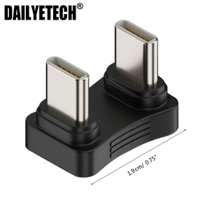 Adaptateur Type-C coudé à 180 degrés, mâle-mâle, charge PD 65W pour téléphones, tablettes et ordinateurs portables - Product Image 3