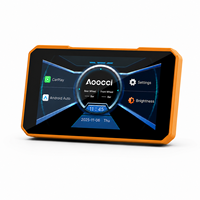 Écran de moto Aoocci Carplay avec système de navigation GPS, Android Auto sans fil, Bluetooth et écran étanche IP67