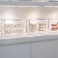 Caja de exhibición para modelos dentales, caja de almacenamiento para modelos dentales con tapa para modelos de estudio de ortodoncia y organizador dental