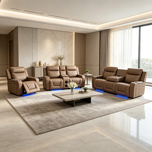 Fauteuil inclinable <span class=keywords><strong>2</strong></span> places de luxe Frank, qualité supérieure, avec boîte de rangement dissimulée, pour salle de cinéma maison - Product Image 5