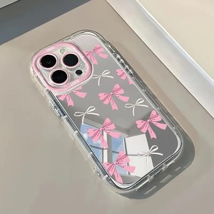 Custodia per Telefono con Fiocco <span class=keywords><strong>Rosa</strong></span> Carino per <span class=keywords><strong>iPhone</strong></span> 16, <span class=keywords><strong>iPhone</strong></span> 11, <span class=keywords><strong>13</strong></span>, 12, 14, 15 Pro Max, XR, XS, X, 7, 8 Plus, SE, Cover Morbida Antiurto con Fiocco - Product Image 3