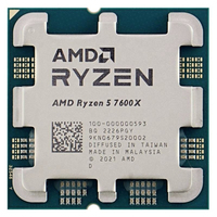 Processeur central de jeu de bureau d'occasion R7 7600X3D 6 cœurs 12 threads 4,1 GHz PCIe 5.0 12 nanomètres 5200 MHz DDR5 Mémoire AM5