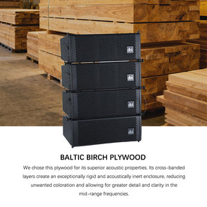 Sistema PA de altavoces de matriz de línea dual de 5 pulgadas con bocina de imán de neodimio completo Altavoz de matriz de línea profesional para escenario - Product Image 6